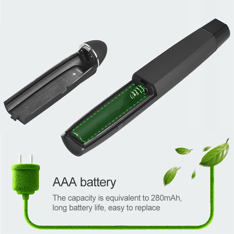 2.4GHz Wireless Laser PowerPoint Page Turning Pen Multimedia Wireless Presentation Projection Pen with USB Receiver, Remote Control Distance: 30m, 30m