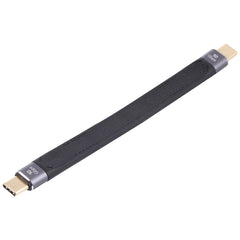 10Gbps Double USB-C / Type-C Soft Flat Data Transmission Fast Charging Cable, Double USB-C / Type-C