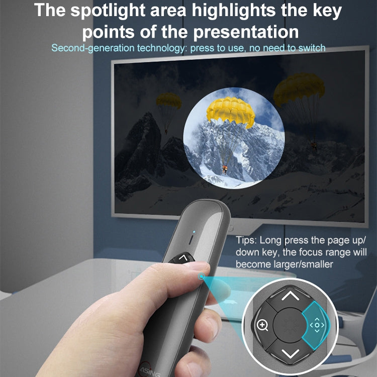 ASiNG A8 32GB Green Laser PPT Page Turning Pen Wireless Presenter, A8 32GB