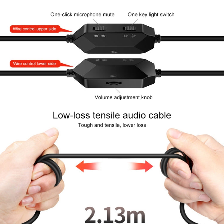 YINDIAO Q2 Head-mounted Wired Gaming Headset with Microphone, Version: Single 3.5mm, Q2 Single 3.5mm(Black)