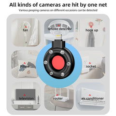 S300 8 Pin Plug Infrared Detector Hotel Camera Anti-Sneak Shooting Scanner, 8 Pin