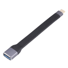 10Gbps USB-C / Type-C Male to USB 3.0 Female Soft Flat Data Transmission Fast Charging Cable, USB-C / Type-C Male to USB 3.0 Female