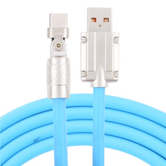 Mech Series 6A 120W USB to Type-C 180-degree Metal Plug Fast Charging Cable, Length: 1.8m, 1.8m 180-degree Type-C