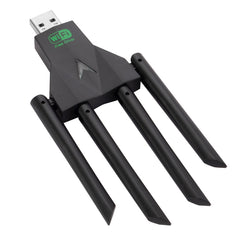 1300Mbps 5G Wireless Network Card Gigabit Dual Band Driver-free USB WiFi Receiver, 1300Mbps 5G