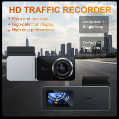 U06 2K Ultra HD Night Vision WiFi Car Driving Recorder Support Mobile APP, U06