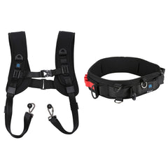 PULUZ 2 in 1 Multi-functional Bundle Waistband Strap + Double Shoulders Strap Kits with Hook for SLR / DSLR Cameras, 2 in 1 Kits