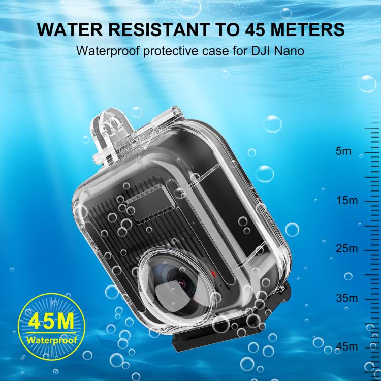 For GoPro MAX2 PULUZ Waterproof Housing 50m Dive Case, Waterproof Housing Case