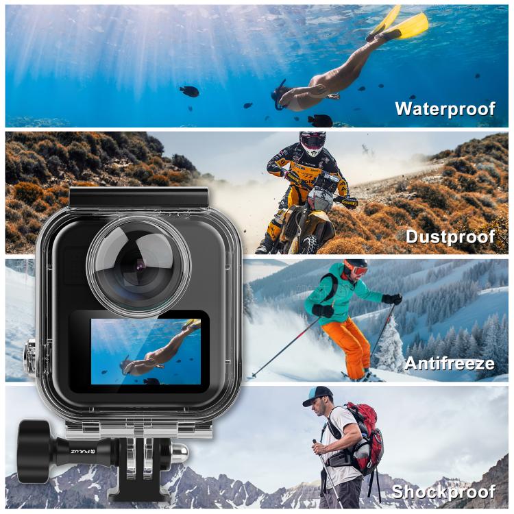 For GoPro MAX2 PULUZ Waterproof Housing 50m Dive Case, Waterproof Housing Case