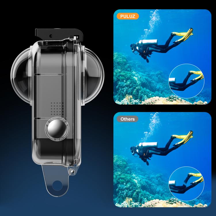 For GoPro MAX2 PULUZ Waterproof Housing 50m Dive Case, Waterproof Housing Case