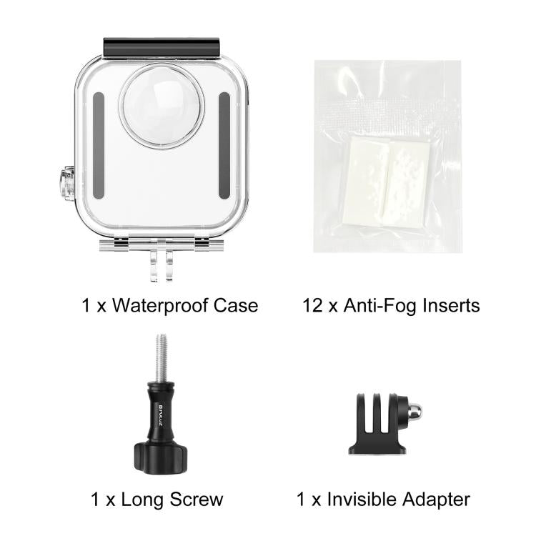 For GoPro MAX2 PULUZ Waterproof Housing 50m Dive Case, Waterproof Housing Case