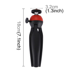 PULUZ Pocket Mini Tripod Mount with 360 Degree Ball Head & Phone Clamp for Smartphones, Tripod + Clamp