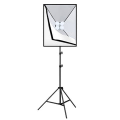 PULUZ 50x70cm Studio Softbox + 2m Tripod Mount + 4 x 220V E27 20W 5700K White Light LED Light Bulb Photography Lighting Kit, 4 x Bulb EU Plug, 4 x Bulb US Plug