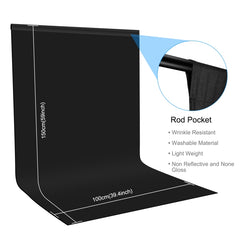 PULUZ 1m x 1.5m Photography Background Photo Studio Background Cloth Backdrop, 1m x 1.5m, 1 x 1.5m
