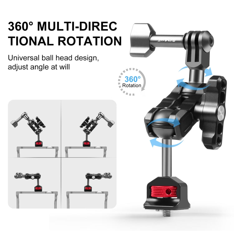 PULUZ Magic Arm Multi-way Ball  Aluminum Alloy Mount, Magic Arm
