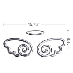 3D Car Sticker, Wings Pattern (Size: 15.7cm x 5.5cm), Demon Pattern (Size: 15cm x 5.5cm), Crab Pattern (Size: 10cm x 8cm), Angel Wings (Size: 16cm x 5.5cm), Footprint Pattern (Size: 7cm x 6cm), Rose Pattern (Size: 10.5cm x 8cm)