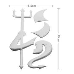 3D Car Sticker, Demon Pattern (Size: 15cm x 5.5cm), Crab Pattern (Size: 10cm x 8cm), Angel Wings (Size: 16cm x 5.5cm), Wings Pattern (Size: 15.7cm x 5.5cm), Footprint Pattern (Size: 7cm x 6cm), Rose Pattern (Size: 10.5cm x 8cm)