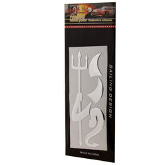 3D Car Sticker, Demon Pattern (Size: 15cm x 5.5cm), Crab Pattern (Size: 10cm x 8cm), Angel Wings (Size: 16cm x 5.5cm), Wings Pattern (Size: 15.7cm x 5.5cm), Footprint Pattern (Size: 7cm x 6cm), Rose Pattern (Size: 10.5cm x 8cm)