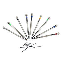 9 PCS 0.5mm-2.5mm Watch Repair Screwdriver Tools Set Kit, 9 in 1