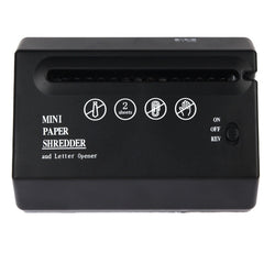 Mini USB Paper Shredder with Letter Opener, USB Paper Shredder