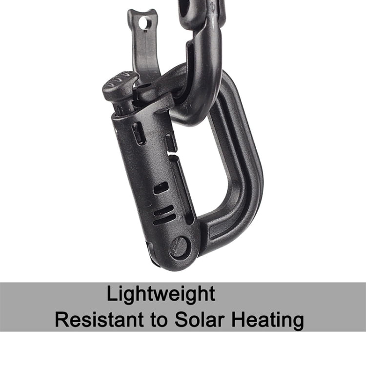 Plastic Portable Carabiner, 4 pcs in One Packaging, The Price is for 4 pcs (Light Grey), 4PCS Plastic Carabiner