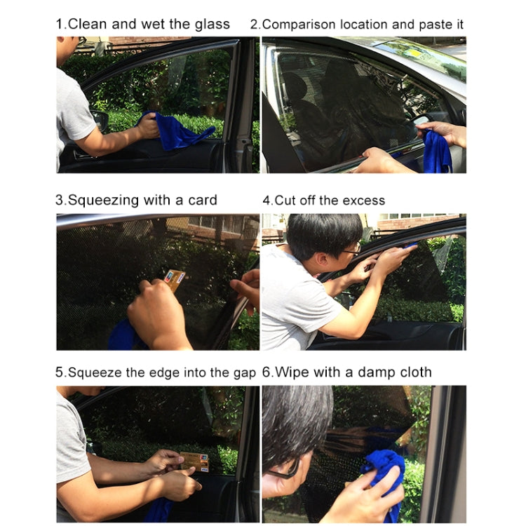 2 PCS Car Styling UV Protection Electrostatic Stickers, UV Protection