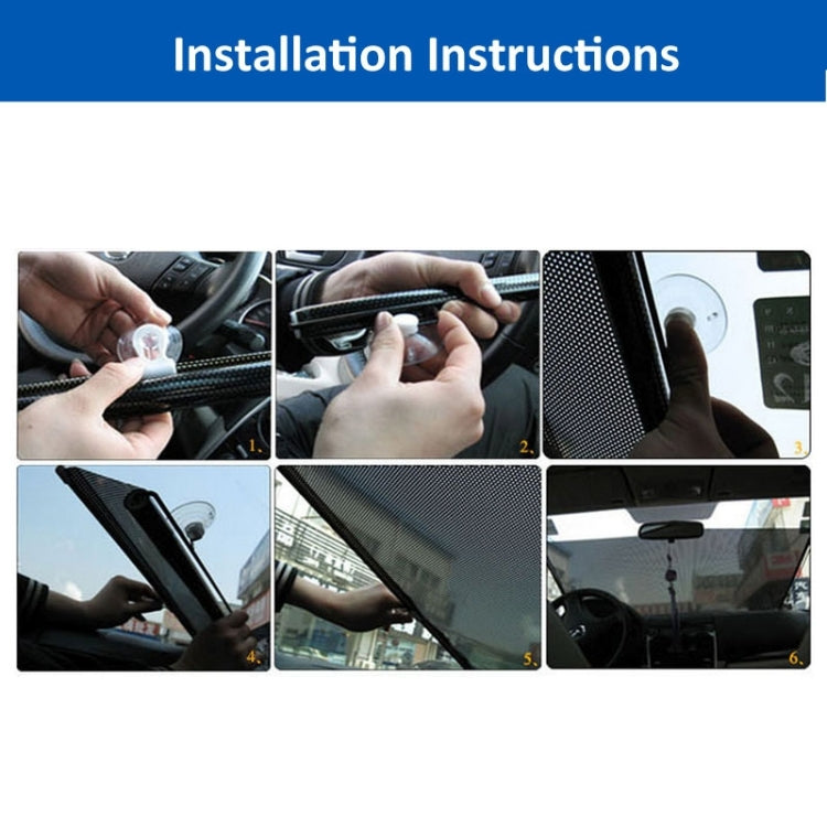 Retractable Car Sun Shade for Automobile Side Window, Size: 60cm x 40cm, Random Color Delivery, 60cm x 40cm