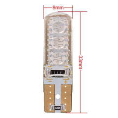 10 PCS T10 3W 300LM Silicone 6 LED SMD 5050 Car Clearance Lights Lamp, DC 12V, 6 SMD 5050 LEDs, 6 LED SMD 5050, 6  SMD 5050 LEDs