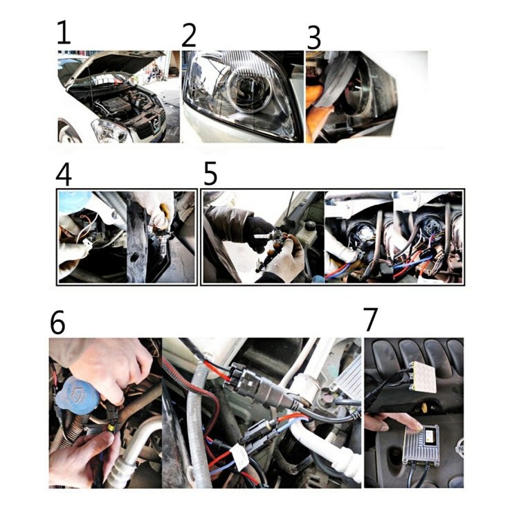 DC12V 35W H3 HID Xenon Light Single Beam Super Vision Waterproof Head Lamp, Color Temperature: 6000K, Pack of 2, H3