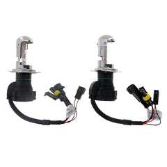 DC12V 35W H4-3 HID Xenon Light Single Beam Super Vision Waterproof Head Lamp with One Cable, Color Temperature: 6000K, Pack of 2, H4