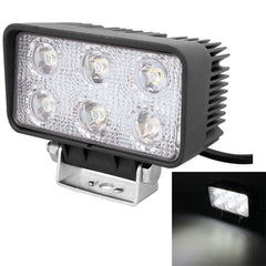 LML-1518 18W 1260-1350LM Epistar 6 LED White 30 Degree Spot Beam Car LED Light Waterproof IP67, DC 10-30V, Spot Light+18W 1350LM