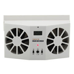 2W Solar Powered Car Auto Air Vent Cool Fan Cooler Ventilation System Radiator, with Temperature Display, 2W Solar Powered Fan