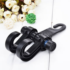 KANEED Car Vehicle Multi-functional Seat Headrest Bag Hanger Hook Holder Seat Headrest Hanger Hanging Holder Double Hooks, Car Double Hooks