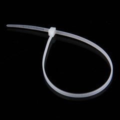 500 PCS 3 x 150mm Self-Locking Nylon Cable Wire Zip Ties, 3mm x 150mm White
