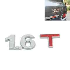 3D Universal Decal Chromed Metal Car Emblem Badge Sticker Car Trailer Gas Displacement Identification, Size: 8.5x2.5 cm, 3.0T, 1.6T, 1.8T, 2.0T, 2.5T, 2.8T