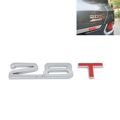 3D Universal Decal Chromed Metal Car Emblem Badge Sticker Car Trailer Gas Displacement Identification, Size: 8.5x2.5 cm, 2.5T, 2.8T, 3.0T, 1.6T, 1.8T, 2.0T