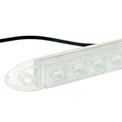 Car Waterproof White 2 x 12 LED DRL Daytime Running Lights, DC 12V, White DC 12V