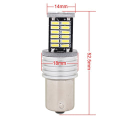 2PCS 1156/BA15S 6W 30SMD 4014 900LM White Light 6500K Decode LED Car Brake / Steering Light, 1156/BA15S 6W