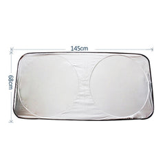 6 in 1 Summer Accessories Coated Silver Car Sun Shade Cloth Set, Random Color Delivery, 6 in 1 Sun Shade