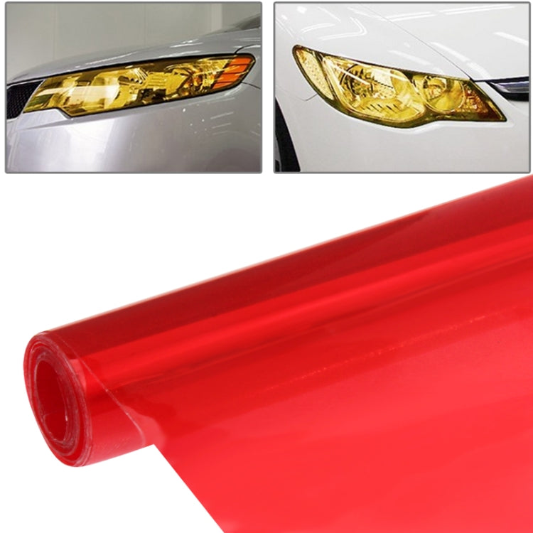 Protective Decoration Car Light Membrane /Lamp Sticker, Size: 100cm(L) x 40cm(W), Purple, Red
