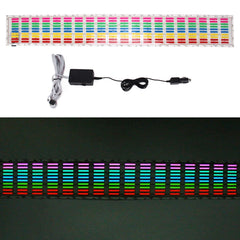 5 Colors Car Music Rhythm Lamp Car Sticker Equalizer with Car Charger, Size: 70cm x 16cm, 70 x 16cm