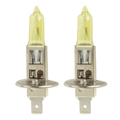 2 X H1 HOD Halogen Bulbs 12V 100W 2400 LM 3500K Yellow Light Headlights, H1