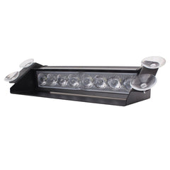 8W 800LM 8-LED 3-Modes Adjustable Angle Car Strobe Flash Dash Emergency Light Warning Lamp with Suckers, DC 12V, White + Red, White + Yellow