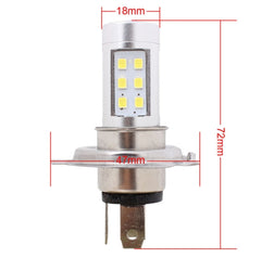 H4 4.2W 630LM White Light 21 LED 2835 SMD Car Headlamp Bulb, Constant Current, DC 12-24V, H4 4.2W