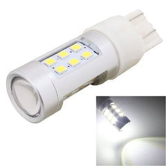 2 PCS T20 4.2W 630LM White Light Dual Wires 21 LED 2835 SMD Car Brake Light Daytime Running Light Bulb,  DC 12V, T20 Dual Wires