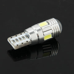 T10 2W White 130LM 6 LED SMD 5730 Backup Reverse Light Turn Signal Bulb for Vehicles, DC 12V, T10 2W