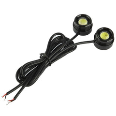 2x 1.5W Waterproof Eagle Eye Light White LED Light for Vehicles, Cable Length: 65cm, 1.5W