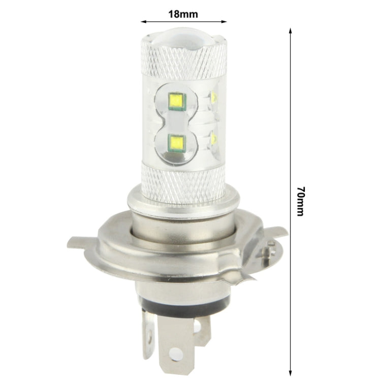 H4 60W White 12 CREE LED Fog Light for Vehicles, DC 12-30V, H4