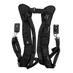 Safe & Fast Quick Double Shoulder Belt Strap for 2 Cameras DSLR (QS-B 1/4, QS-B 1/4