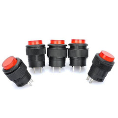 R16-503 Non-Locked 16mm 2-Pin Push Button Switch (5 Pcs in One Package, the Price is for 5 Pcs), 16mm 2-Pin