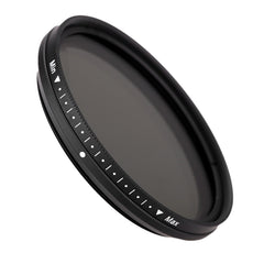 52mm ND Fader Neutral Density Adjustable Variable Filter ND 2 to ND 400 Filter, 52mm